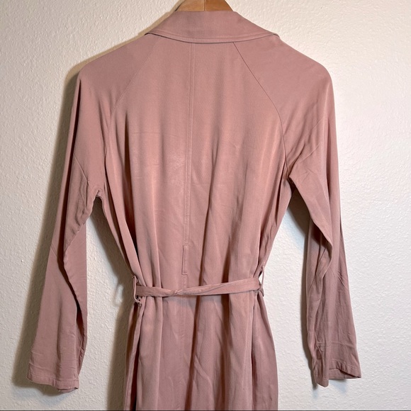 NEW Forever21 Pink Belted Trench Coat size Small - Picture 5 of 7